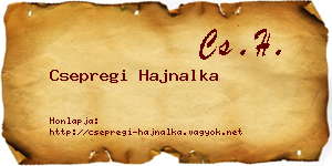 Csepregi Hajnalka névjegykártya